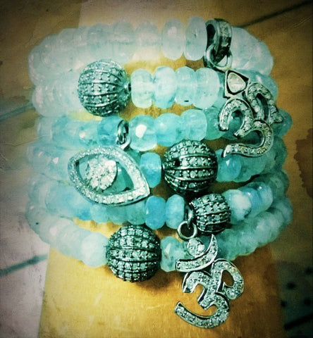 Aquamarine "Light of Angels" Bracelets
